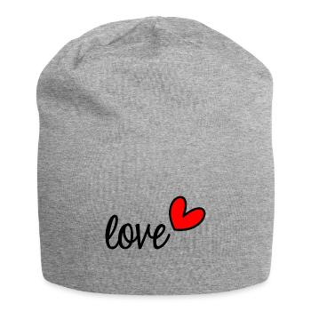 FATHER'S DAY. HAPPY FATHER'S DAY. DAD. FEAST. LOVE - Jersey Beanie - heather grey - Front
