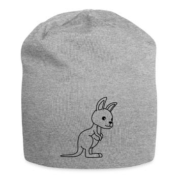 Kangaroo Comic - Jersey-Beanie - Grau meliert - Vorne