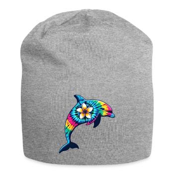 Tie Dye Dolphin Vacation 2024 Hawaii - Jersey Beanie - heather grey - Front