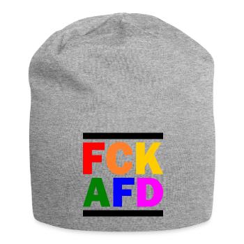 Fck afd - Jersey-Beanie - Grau meliert - Vorne