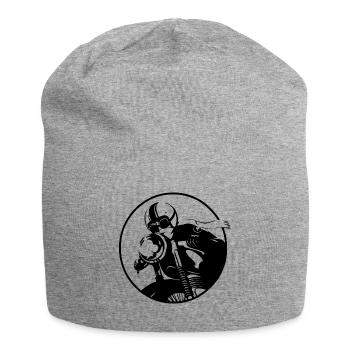 Vintage Old School Biker - Jersey-Beanie - Grau meliert - Vorne