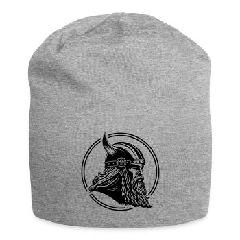 Wikinger Odin Viking Helm Symbol - Jersey-Beanie - Grau meliert - Vorne
