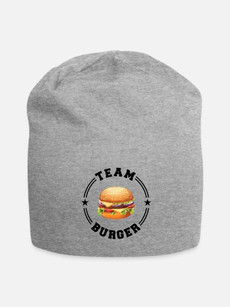 TEAM BURGER College-Runde - Jersey-Beanie - Grau meliert