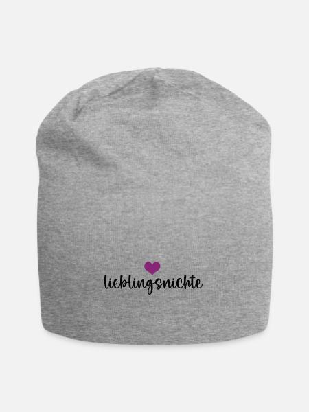 Lieblingsnichte Patenkind Nichten Beste Nichte - Jersey-Beanie - Grau meliert