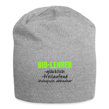 Biologist TShirt Biology Student Biochemistry Gift - Jersey Beanie - heather grey - Front