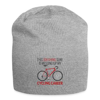 Job Thing Is Messing Up My Cycling Career - Jersey Beanie - heather grey - Front