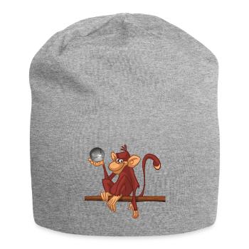 Boule affe 3 - Jersey-Beanie - Grau meliert - Vorne