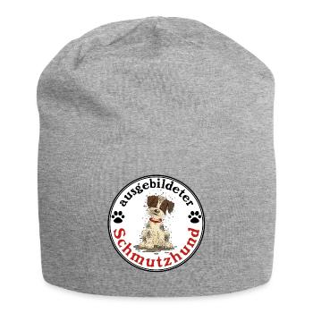 Schmutzhund1 1 - Jersey-Beanie - Grau meliert - Vorne