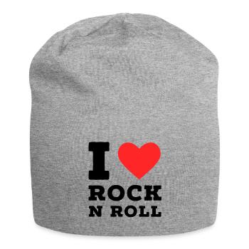 Ich liebe Rock'n'Roll - Jersey-Beanie - Grau meliert - Vorne
