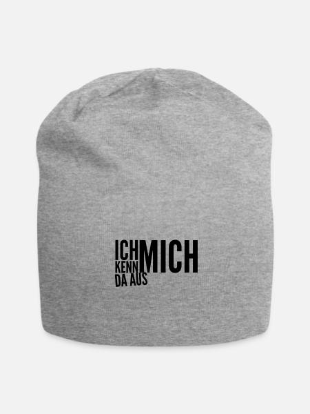 darin bi ich Experte - Jersey-Beanie - Grau meliert