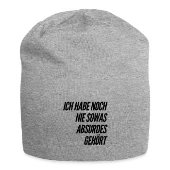 so ein Blödsinn - Jersey-Beanie - Grau meliert - Vorne