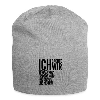 ich finde dich gut - Jersey-Beanie - Grau meliert - Vorne