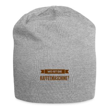 auf der Suche nach der Kaffeemaschine - Jersey-Beanie - Grau meliert - Vorne