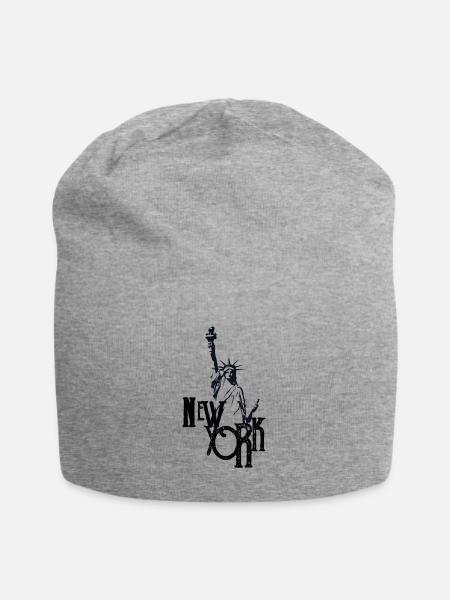 New York City Apparel Design avec Statue Liberty - Bonnet en jersey - gris chiné