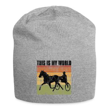 This is my World Trotting Races Retro - Jersey Beanie - heather grey - Front