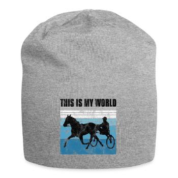 This is my World Trotting Races Retro - Jersey Beanie - heather grey - Front