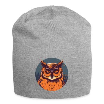 Owl Sunglasses Odd Eagle Owl - Jersey Beanie - heather grey - Front
