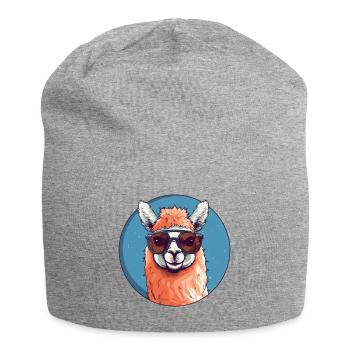 Alpaca Lama Sunglasses - Jersey Beanie - heather grey - Front