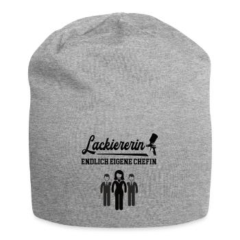 Lackiererin Endlich Chefin Selbstständig Malerin - Jersey-Beanie - Grau meliert - Vorne