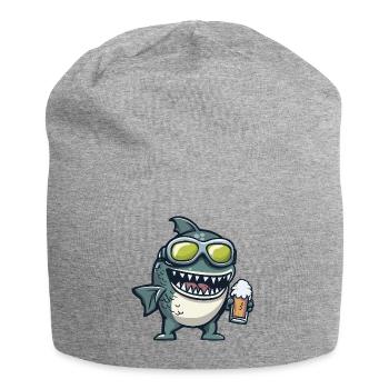 Piranha Fish Après Ski Beer Comic - Jersey Beanie - heather grey - Front