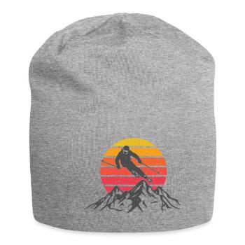 Ski sports d'hiver montagnes soleil - Bonnet en jersey - gris chiné - Devant