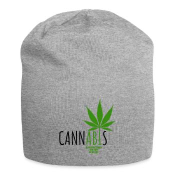 CannABIs Abi durchgezogen - Abitur - Spruch - Jersey-Beanie - Grau meliert - Vorne