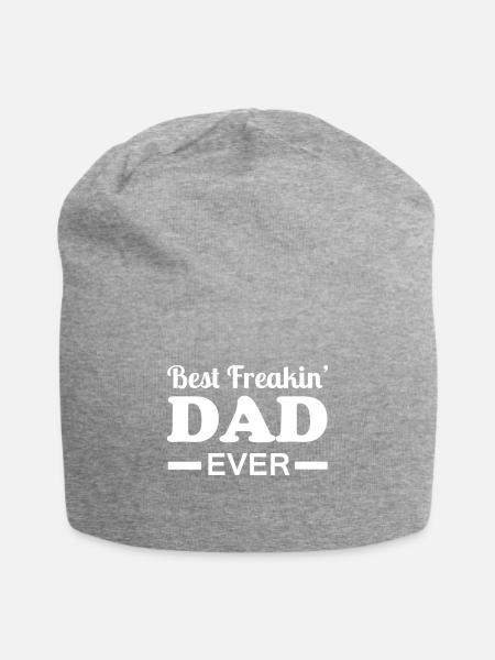 Dad - Jersey-Beanie - Grau meliert