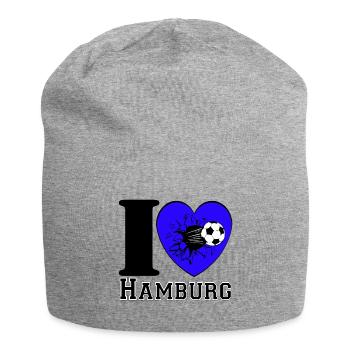 Hamburg , Tradition , Football Heart ,Hamburg (25) - Jersey Beanie - heather grey - Front