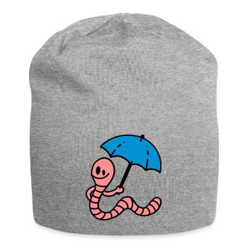 Earthworm - Jersey Beanie - heather grey - Front