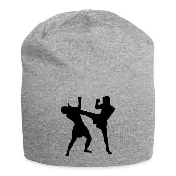 thaiboxing_2 - Jersey Beanie - heather grey - Front