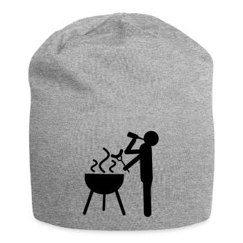 Griller - Jersey-Beanie - Grau meliert - Vorne