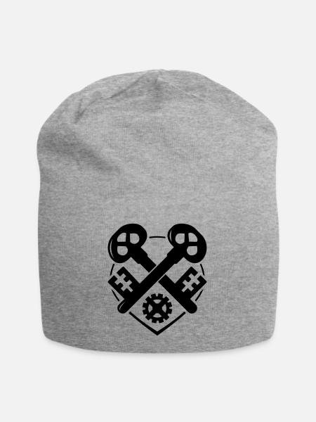 Schlosser Zunft - T-Shirt, Schlosser - Jersey-Beanie - Grau meliert