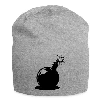 Bombe - Jersey-Beanie - Grau meliert - Vorne