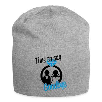 Time to say goodbye - Jersey-Beanie - Grau meliert - Vorne