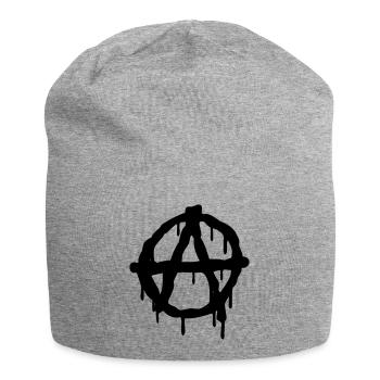 Anarchie - Jersey-Beanie - Grau meliert - Vorne