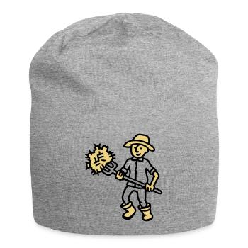 Agriculteur foin - Bonnet en jersey - gris chiné - Devant