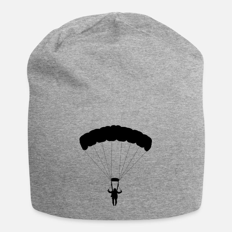 Fallschirm - Jersey-Beanie - Grau meliert