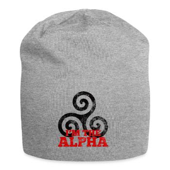 Werewolf / Halloween: I'm The Alpha - Jersey Beanie - heather grey - Front