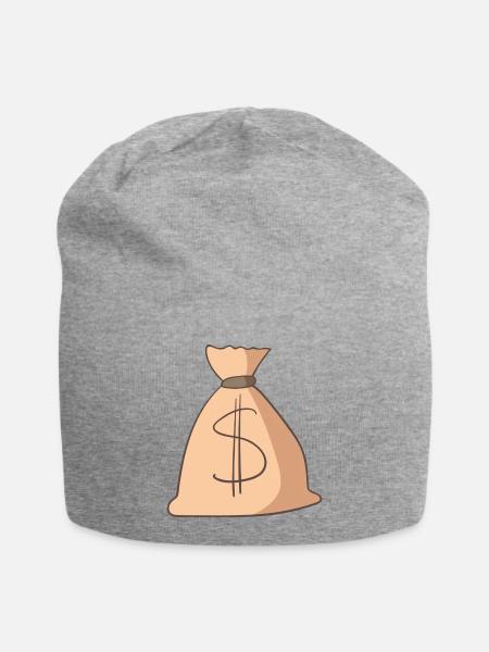 Geld - Jersey-Beanie - Grau meliert