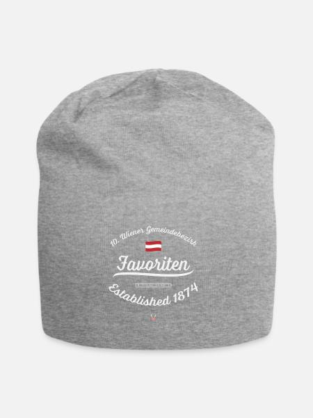 Wiener Gemeindebezirk Favoriten Fan Shirt - Jersey-Beanie - Grau meliert