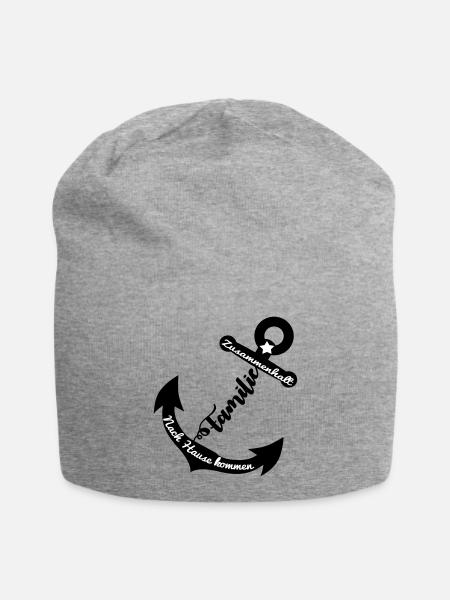 Anker Familie - Jersey-Beanie - Grau meliert