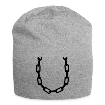 chain - Bonnet en jersey - gris chiné - Devant