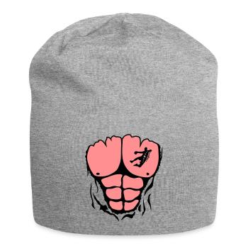 handball corps muscle dechire muscu body - Bonnet en jersey - gris chiné - Devant