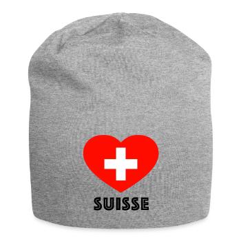 Suisse Heart Shirt pour la Coupe du Monde - Bonnet en jersey - gris chiné - Devant