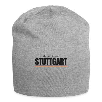 Meine Stadt Stuttgart, Heimweh, Heimat, Liebe, - Jersey-Beanie - Grau meliert - Vorne