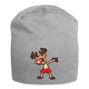 Noël Noël Noël Dabbing Dab Reindeer - Bonnet en jersey - gris chiné - Devant