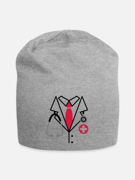 Médecin, Docteur costume - Bonnet en jersey - gris chiné