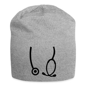 Stethoscope doctor - Jersey Beanie - heather grey - Front