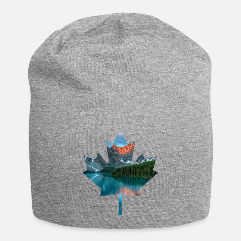 Canada in the maple leaf - Jersey Beanie - heather grey