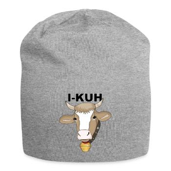 I-Kuh - Jersey-Beanie - Grau meliert - Vorne